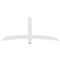Ekena Millwork Bellingham Architectural Grade PVC Gable Bracket, 72"W x 30"H x 4"D x 4"F, 10/12 Pitch GBP072X30X0404BEL00 - alternate 3